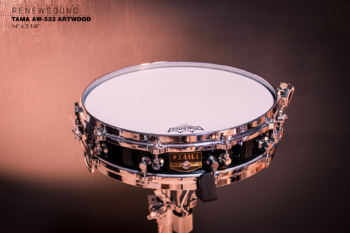 RENEWSOUND studio productions - Snares - TAMA AW-523 Artwood – 14” x 3,1/4” (Maple vintage piccolo snare manufactured in Japan )